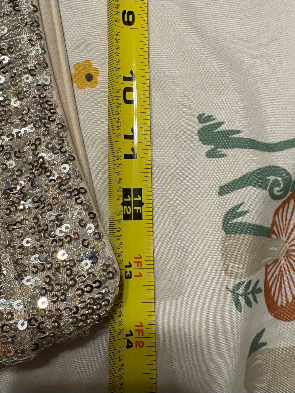 Aakaa Silver Sequin Wide Leg Pants - Picture 8 of 9